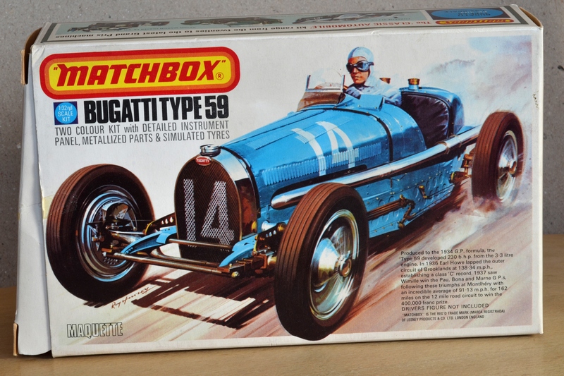 Bugatti type 59, Matchbox 1/32 (VINTAGE) 749214boite