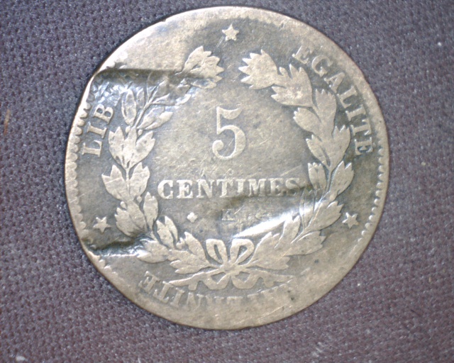 5 centimes 1878 K .... fracassée sniffff 777450Image93