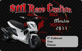 Graphique des badges SM Race Custom. 789331Cartemembre