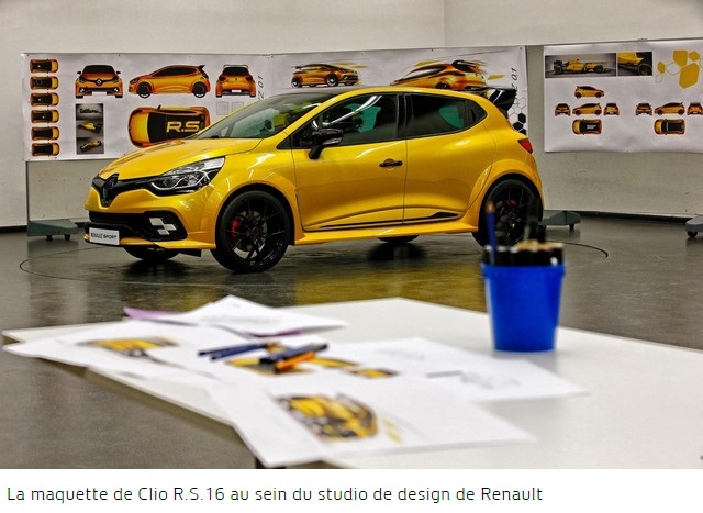 Clio R.S.16 - Le Savoir-Faire De Renault Sport Concentré Dans Un Concept-Car  794617maquettedeClioRS16