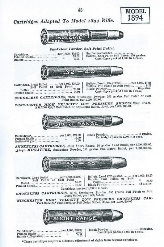 Tir Winchester 94 cal 38 55 Année de production 1901 - Page 2 798124Scanwinch18941916mun