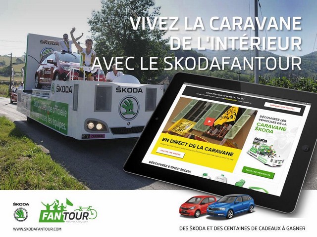 Le ŠKODA FAN TOUR met à l'honneur les fans du Tour de France 800978fantour2