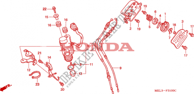 Eliminateur de valve ESE cbr 2004 805971F31001