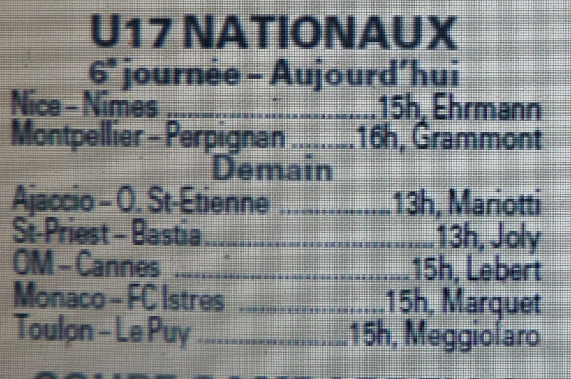 OM // ALLEZ LES JEUNES U17 829597Copie2deP1230157