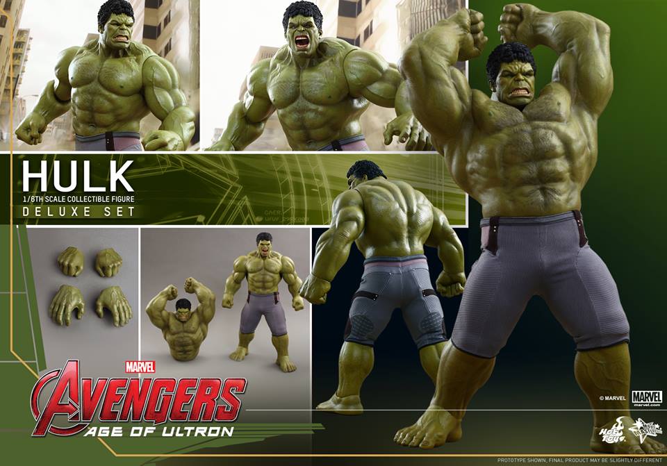 HOT TOYS - Avengers: Age of Ultron - Hulk (Deluxe Set) 846458116