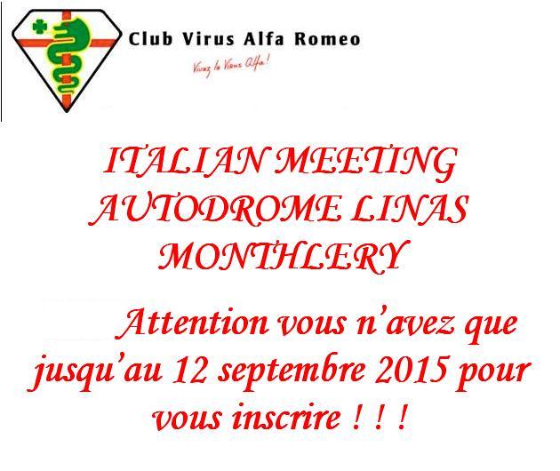 ITALIAN MEETING A MONTHLERY LE 3 OCTOBRE 2015  861860RAPPEL