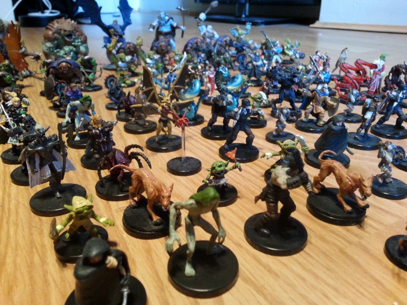 Petit lot de 108 figurines peintes Pathfinder 86313820150914121014