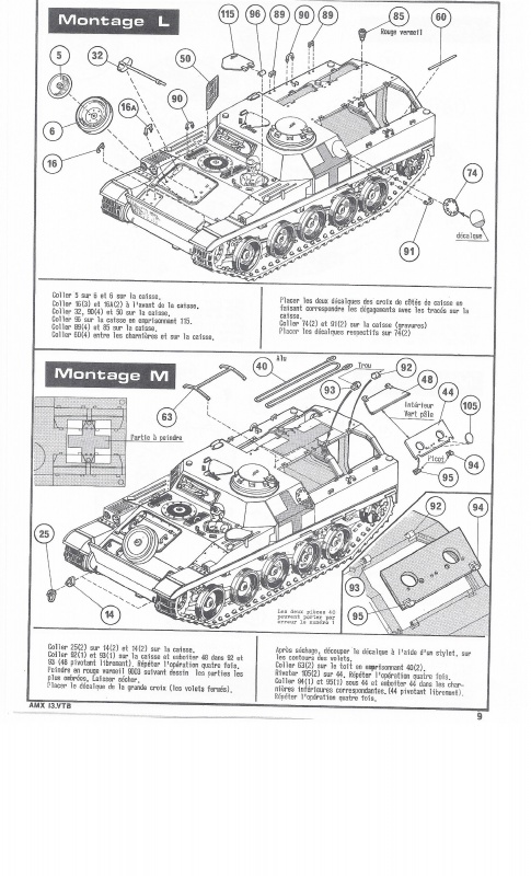 AMX 13 VTB 1/35ème Réf L 787 865311VTB009