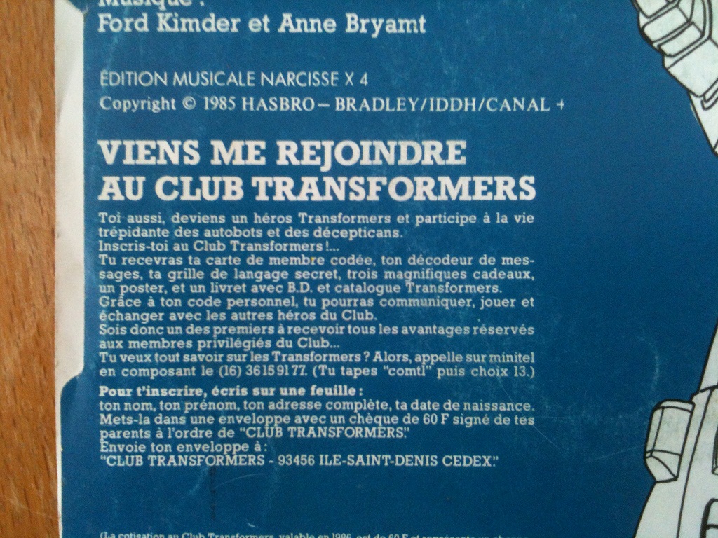 [CD & Vinyle] Bande-sonore/Musiques de Les Transformers Le Film (1986) + série Les Transformers (G1) + TF au Japon 86559345TTF3