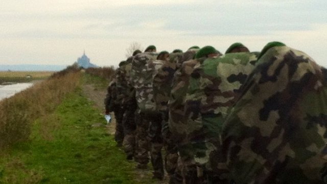 Remise de Képi Blanc au Mont Saint Michel 870298photo151