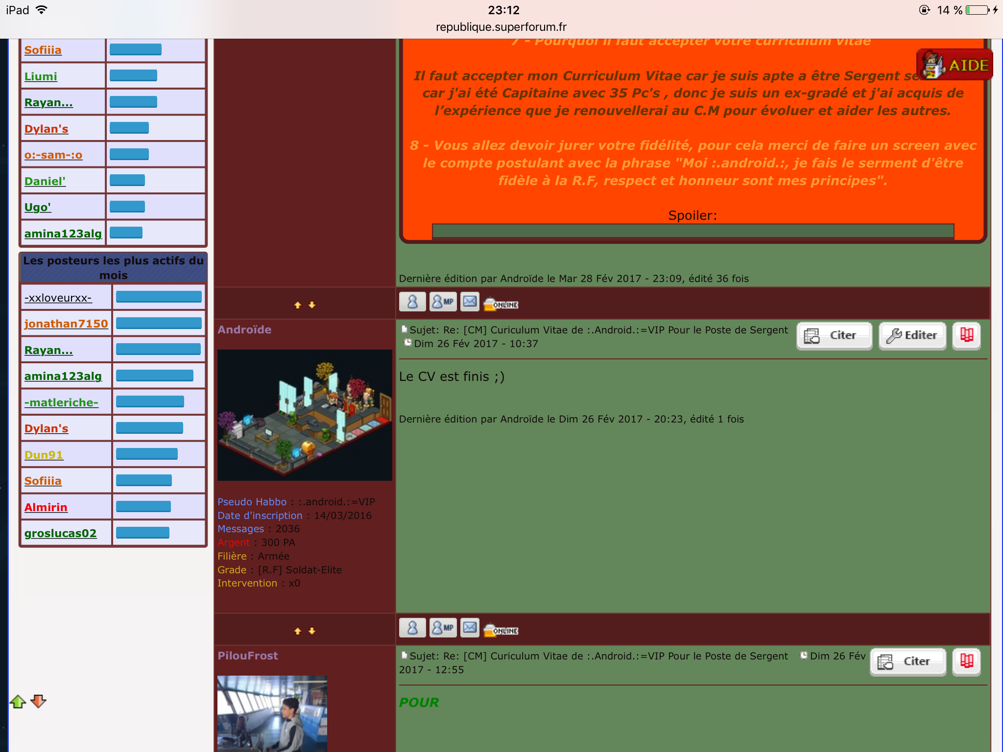 [CM] Curiculum Vitae de :.Android.:=VIP Pour le Poste de Sergent 872457IMG0385