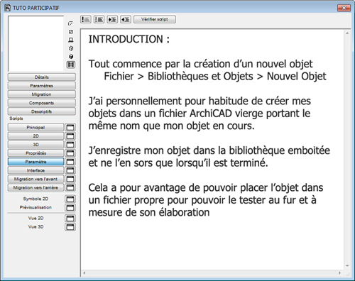  [ ARCHICAD-OBJETS GDL ] TUTO PARTICIPATIF 877310INTRO