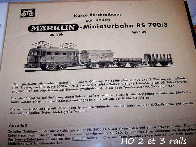 Coffrets Märklin 1936 - 1968 (rouges, noirs, verts ou bleus) 885796MarklinzugpackungRS7903grisnoticeR