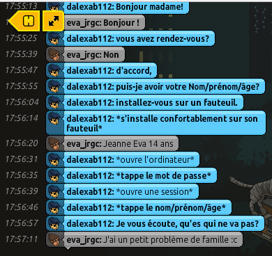 Rapport d'action RP de Dalexab112 [CHU] 88764367va