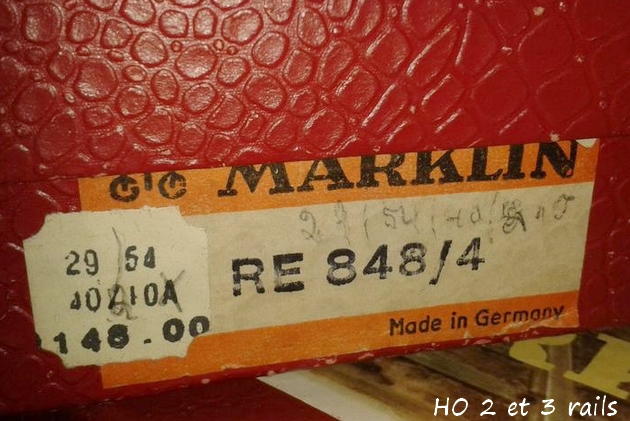 Coffrets Märklin 1936 - 1968 (rouges, noirs, verts ou bleus) 900084MarklincoffretRE8482R