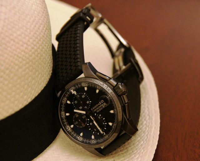 Petite revue d'une nouvelle venue : Chopard 1000 Miglia GT XL Speed Black 914378DSC00599s