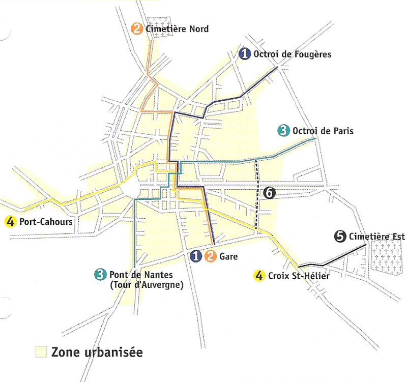 Evolution du réseau rennais depuis 1897 (sa création !) 9146591897