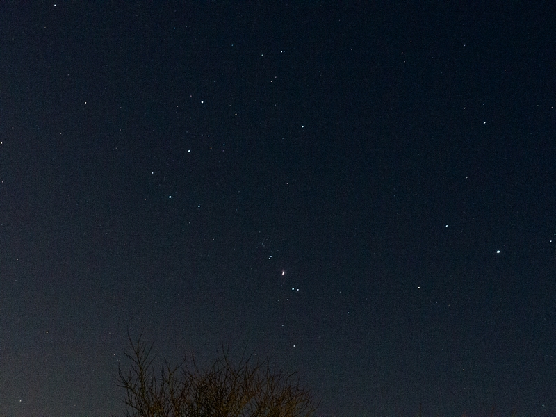 Lune, Jupiter, Orion et sa nébuleuse 928661P116075611