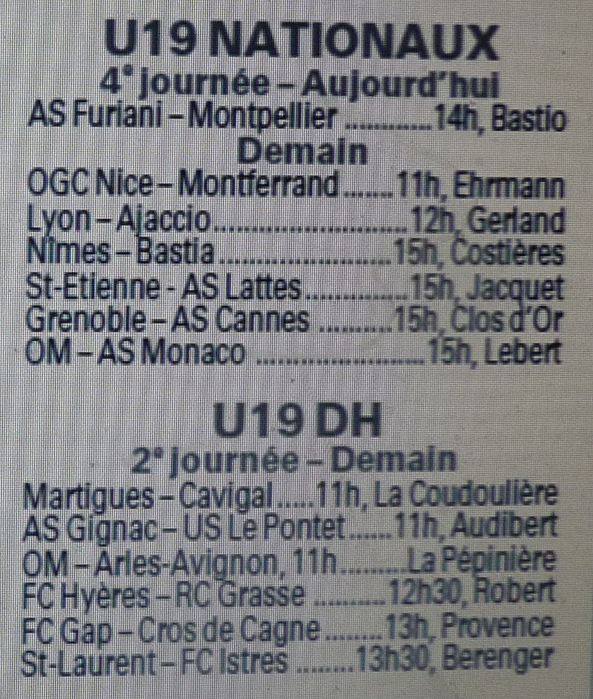 OM // ALLEZ LES JEUNES U19  974908Copie9deP1220187