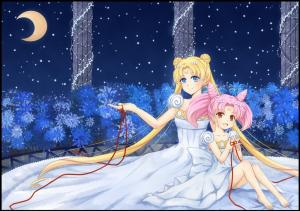 Sailor Moon Mini_250880Konachancom1708562girlsbarefootblondehairblueeyesdresslonghairlyrakottomoonorangeeyespinkhairribbonssailormoonshorthairsnowtwintails