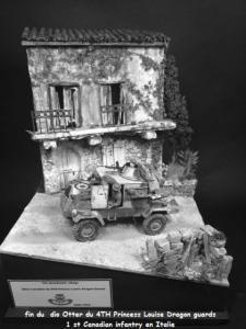 Otter  Canadien du 4TH Princess Louise Dragon en Italie 1943 Mini_957311finduotter010