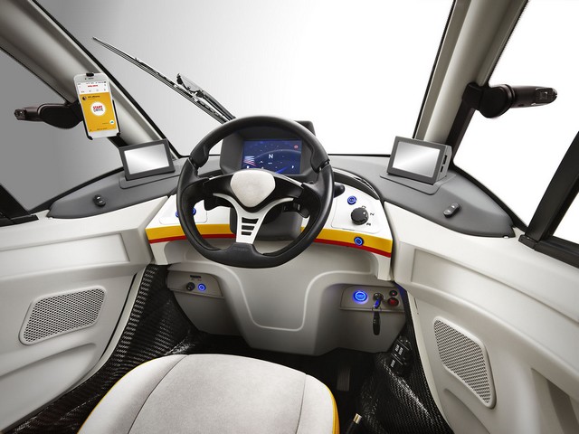 Shell vient de dévoiler sa première concept-car urbaine – un véhicule ultra-compact construit avec le meilleur des technologies actuelles 114492Shell20Concept20CarDashboard20205MB