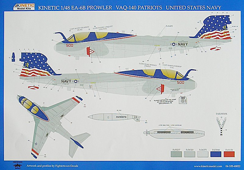Grumman EA-6 B Prowler 1/48 kinetic 132421KinEA6BBA