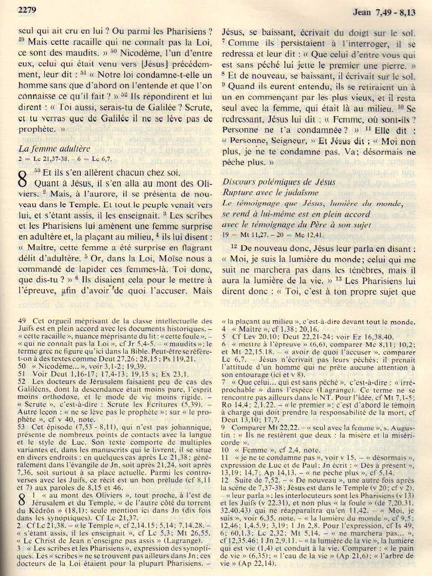 Versets douteux ou rajouter dans la bible. - Page 3 135053Jean753811Osty