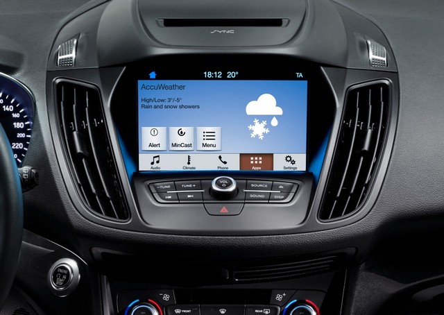 SYNC 3 arrive en Europe pour rendre l’expérience client plus connectée que jamais  161162Ford2016KugaMCASync3accuweather01