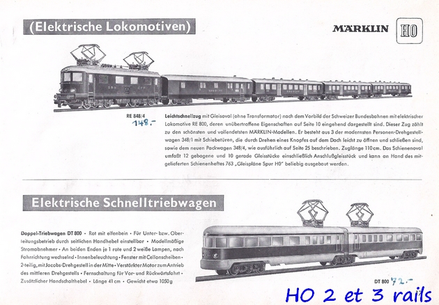 Coffrets Märklin 1936 - 1968 (rouges, noirs, verts ou bleus) 163113Marklincatalogue19504R