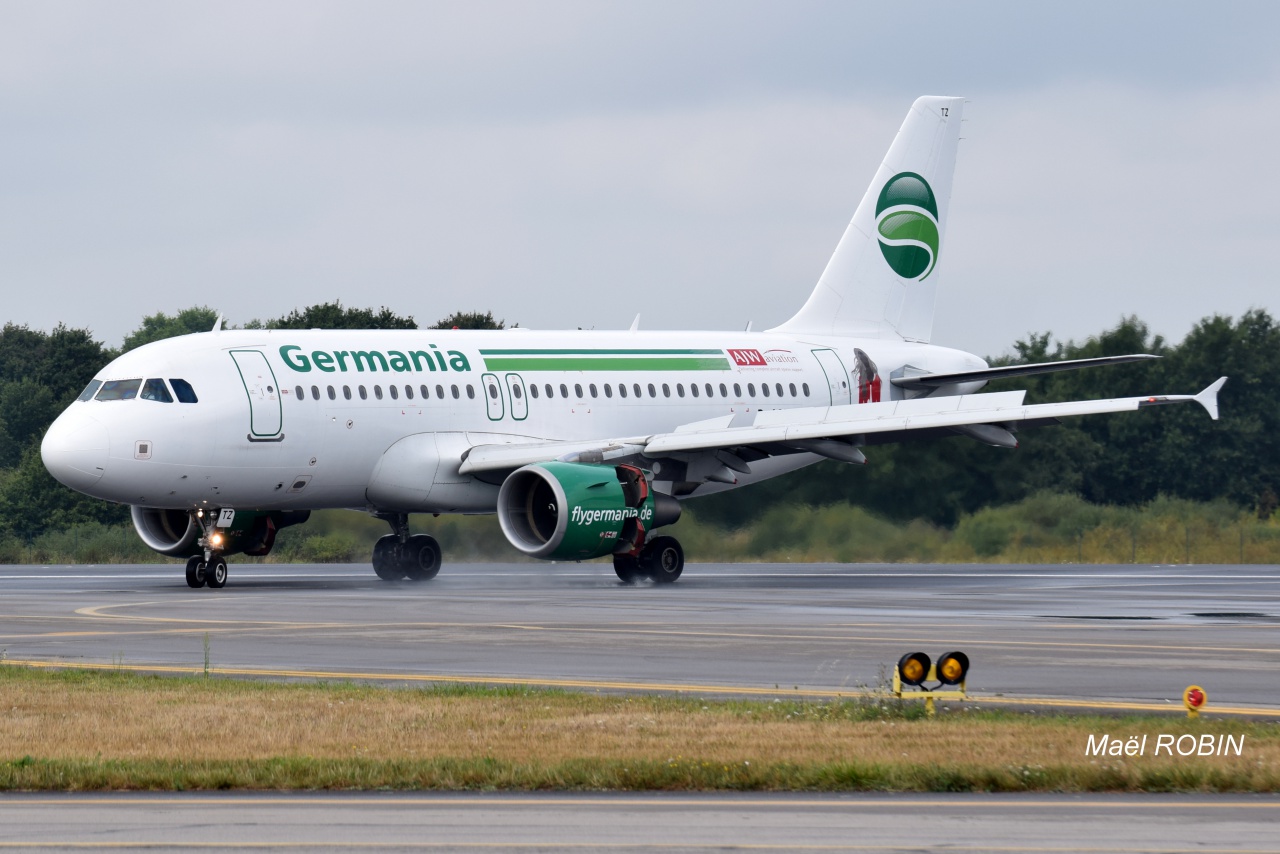 [13/08/2015] Airbus A319 (D-ASTZ) Germania "AJW Aviation" Sticker 166771aoutn6013