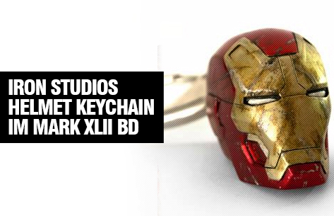 [Iron Studios] Helmet keychain Iron Man Mark XLII Battle Damaged 173581helmet