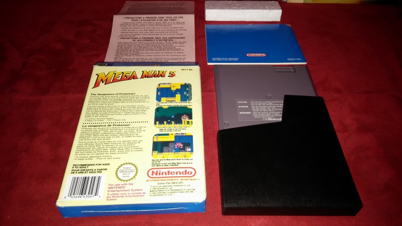 VDS jeux Nintendo Nes MEGAMAN 3, 4 et 5 fah complet  197446CAM01082