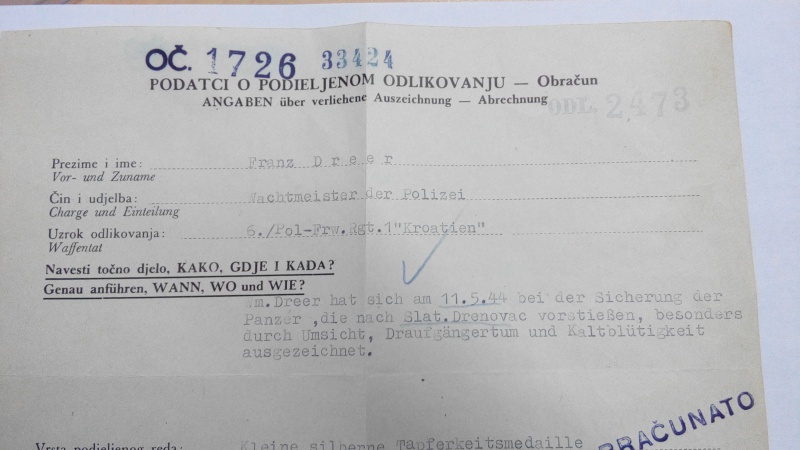 Document SS 6./pol-frw.rgt.1"kroatien"  197915IMG20151228145253