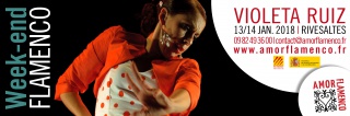 FLAMENCO | Stages + Spectacle avec Violeta Ruiz | 13/14 janvier 2018 | Rivesaltes 206106BANVioleta18site