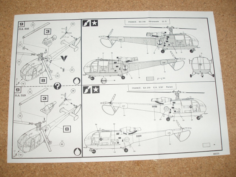 Hélicoptère alouette III maquette Heller au 1/72 206374Photo028