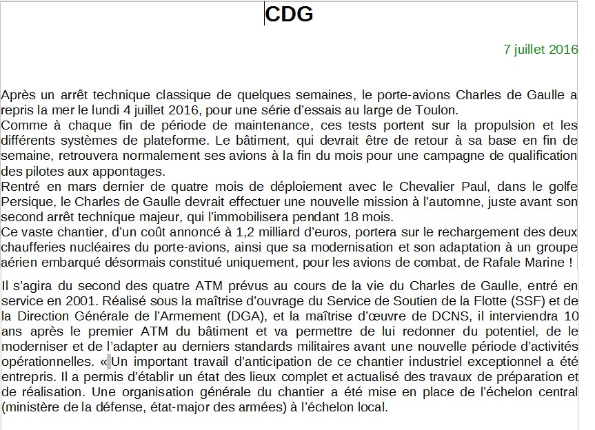 [ Porte-Avions Nucléaire ] Charles de Gaulle Tome 3 - Page 2 208012CDG1