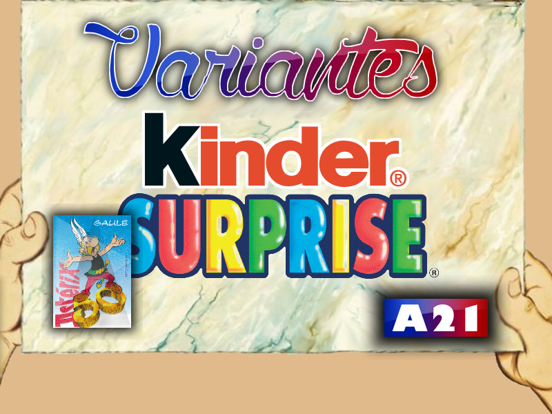 Astérix® les Variantes d'Hier et d'Aujourd'hui [Le Catalogue] 239722MarbrePrsentationKinderSurprise2009