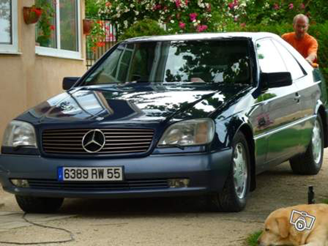   Mercedes-Benz c140 w140 classe S occasion à vendre : S500 CL 500 coupé - 1994 - 138.000 km - 55200 Commercy - France 240316mbw140pa0489