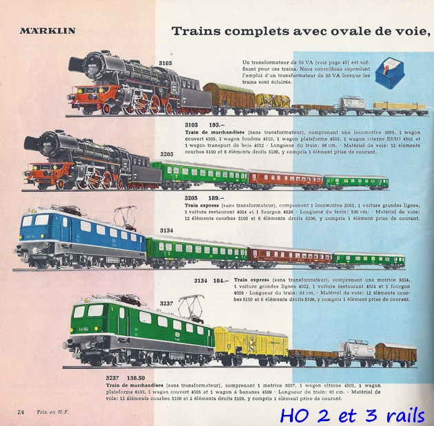 Coffrets Märklin 1936 - 1968 (rouges, noirs, verts ou bleus) 243355Marklincatalogue19623R