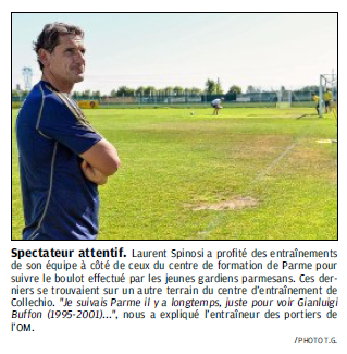 LAURENT SPINOSI, ENTRAINEUR DES GARDIENS 246177308b