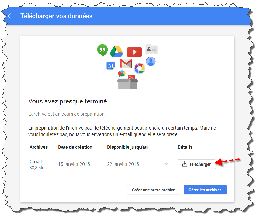 Conservation des messages avec Google 250376Capture001