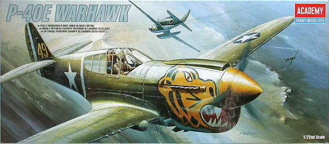 Curtiss P-40E Warhawk - Academy - 1/72 256526CurtissP40Warhawk001