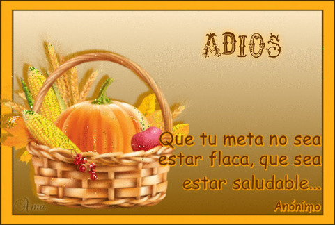 Canasta Saludable con Frase 264736ADIOS