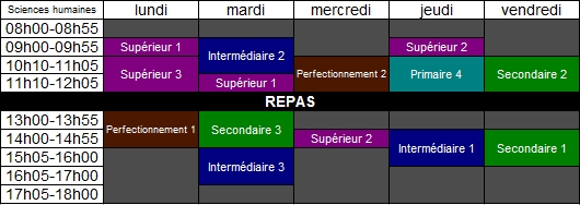 Emplois du temps 273886Scienceshumainessociales