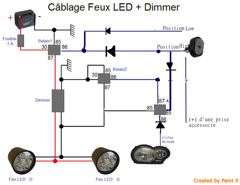Installation de feux LED additionnels  - Page 8 274333Schema2