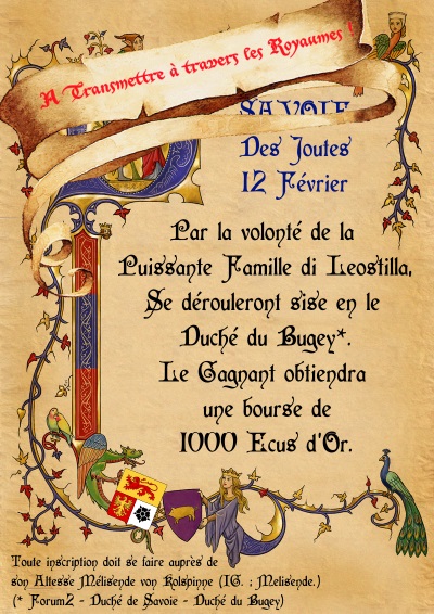 Joutes et festivités année 1465 276507essai150