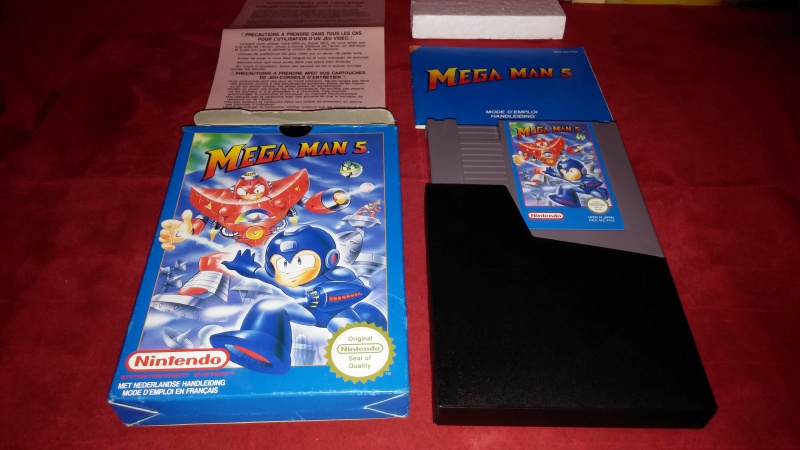 VDS jeux Nintendo Nes MEGAMAN 3, 4 et 5 fah complet  277458CAM01081