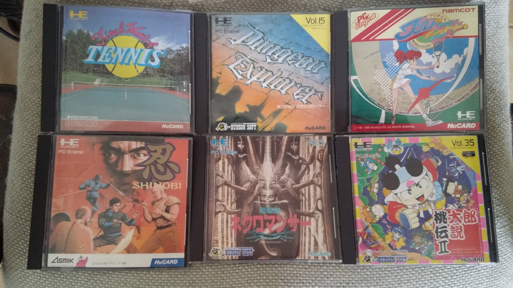 [Ech] lot de six jeux PC Engine Hucard 28553420150727155524