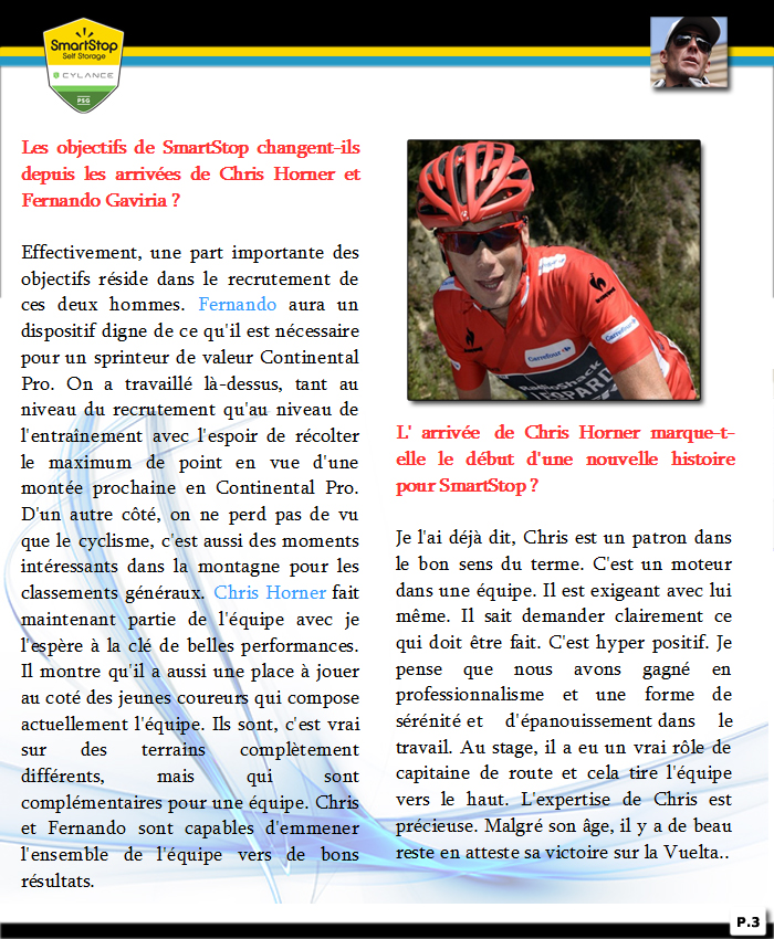 [PCM 2015] - Team SmartStop - Le mag Janvier/février - Le Tour d' Oman 296285p4interview